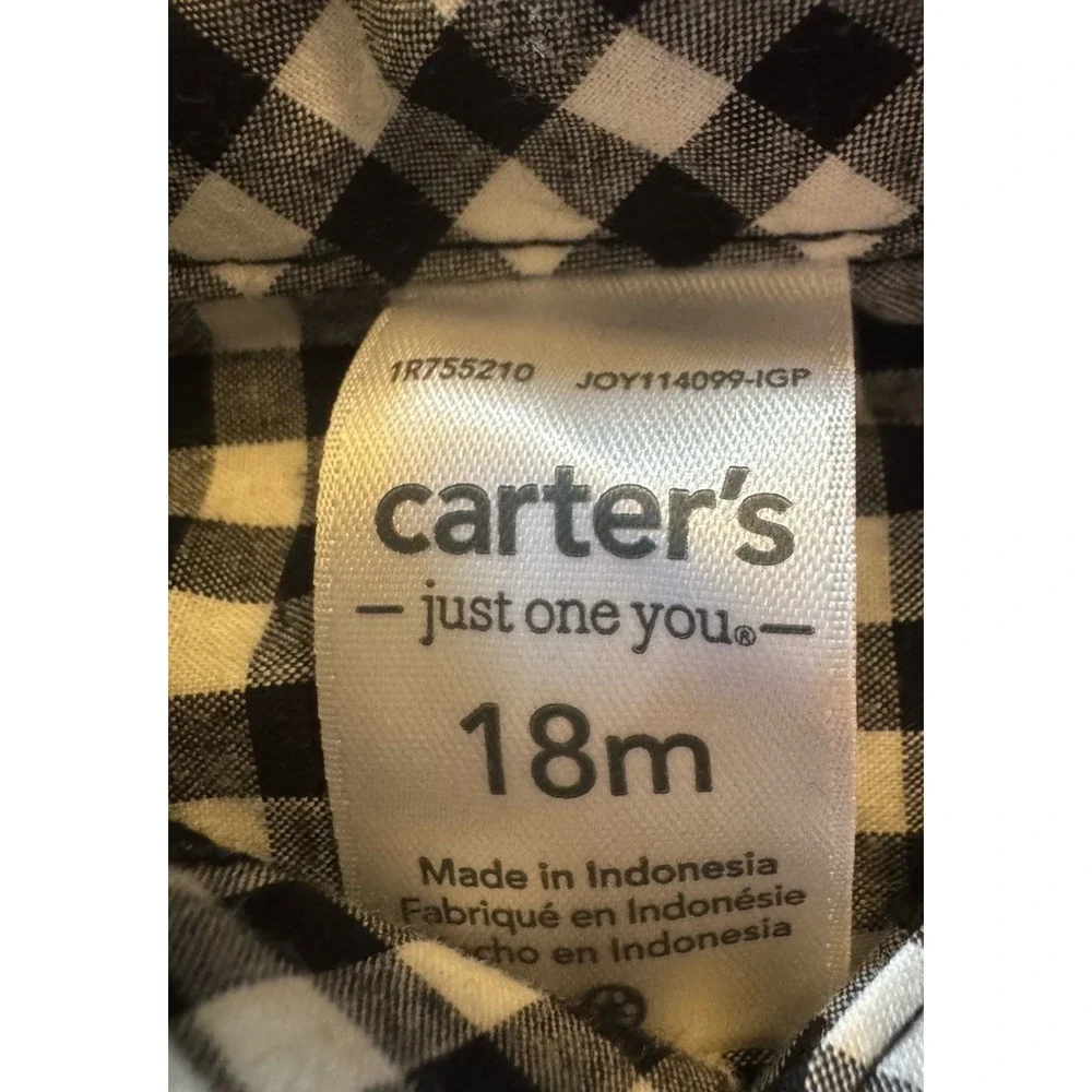 Cat‎ & Jack Baby Boys 3-Piece Set Plaid Button Down Vest Bow Tie Size 18M NWT
